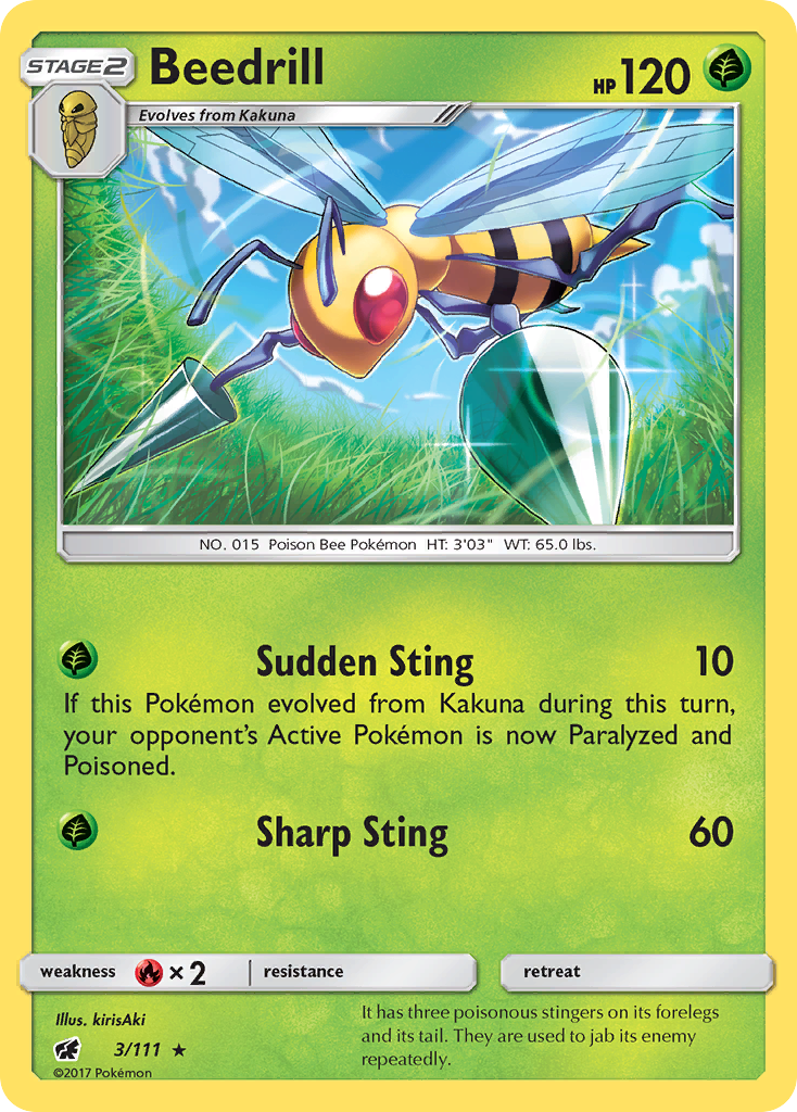Crimson Invasion Beedrill #3/111